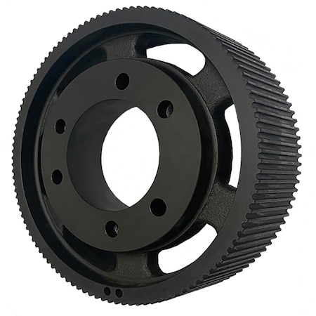 B&B Manufacturing QD144-8M-85-E, Timing Pulley, Cast Iron, Black Oxide,  QD144-8M-85-E